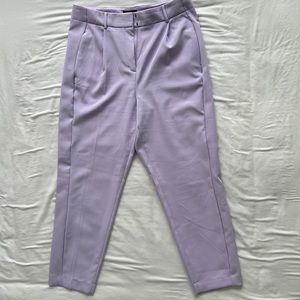 Express lilac purple ankle high rise trouser